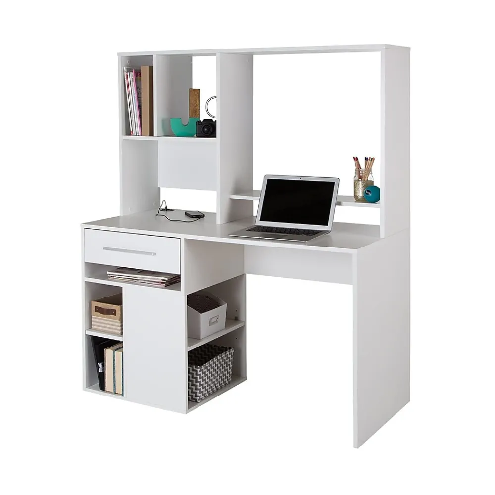 Computer Desks*South Shore Annexe 48"W Home Office Computer Desk, (9053070) Pure White