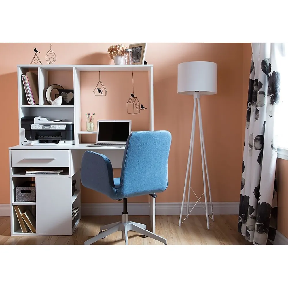 Computer Desks*South Shore Annexe 48"W Home Office Computer Desk, (9053070) Pure White