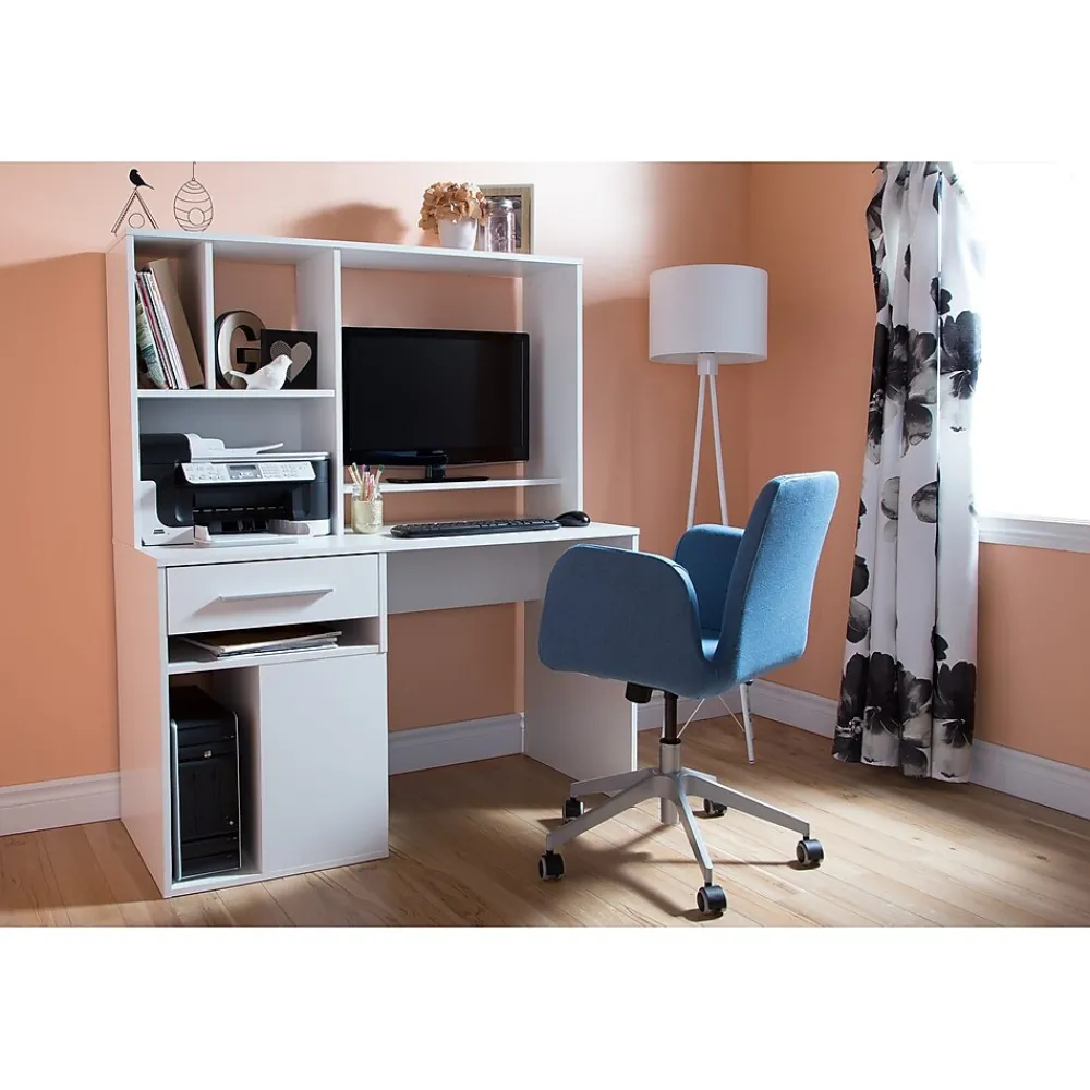 Computer Desks*South Shore Annexe 48"W Home Office Computer Desk, (9053070) Pure White