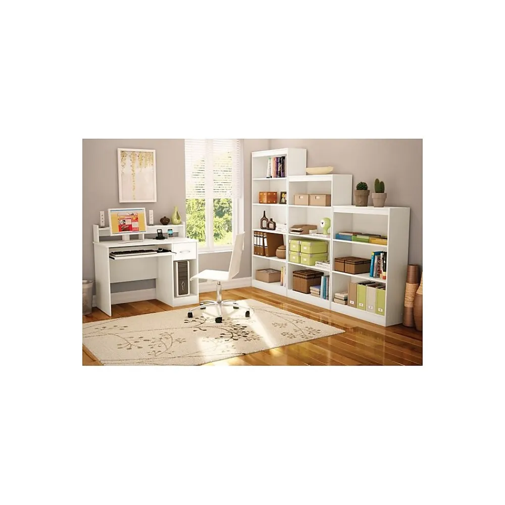 Office Desks*South Shore Axess 41"W Office Desk with Keyboard Tray and Drawer, (7250076C) Pure White