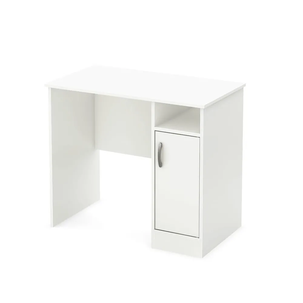 Computer Desks*South Shore Axess 34"W Small Desk, (7250075) Pure White