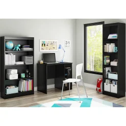 Office Desks*South Shore Axess 34"W Small Desk, (7270075) Pure Black
