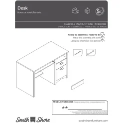 Office Desks*South Shore Gascony 46