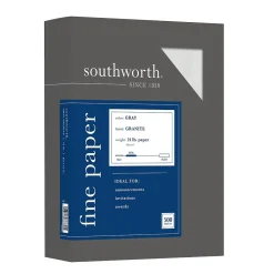 Resume Paper*Southworth Granite 8.5" x 11" Specialty Paper, 24 Lbs., Smooth, 500/Box (914C)