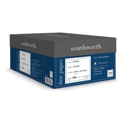 Outlet Southworth Gummed #10 Business Envelopes, 4 1/8" x 9 1/2", Ivory, 250/Box (J564-10)