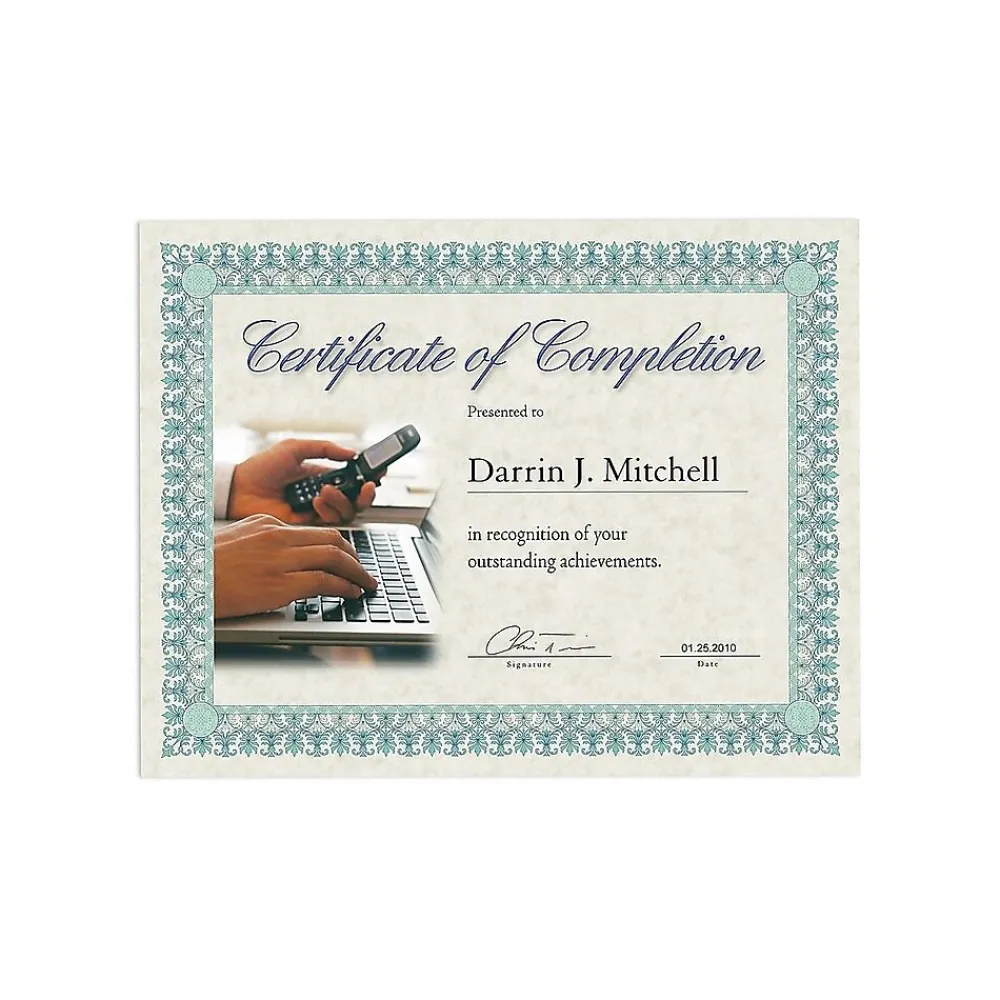 Awards & Certificates*Southworth Parchment Certificates, 8.5" x 11", Ivory, 25/Pack (CT3R)