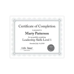 Awards & Certificates*Southworth Premium Spiro Design Certificates, 8.5