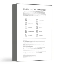 Resume Paper*Southworth 8.5"W x 11"L Business Paper, 20 lbs., Wove Finish, 500/Box (13C)