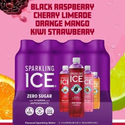 Sparkling Ice Variety Pack Sparkling Water, 17 Oz., 12/Pack (TLK95092)