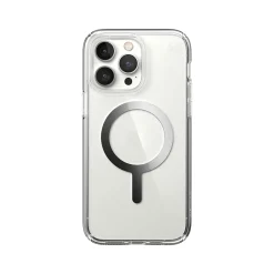 Speck Presidio Perfect-Clear MagSafe Clear/Silver Case for iPhone 14 Pro Max (150090-3080)