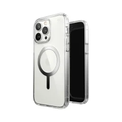 Speck Presidio Perfect-Clear MagSafe Clear/Silver Case for iPhone 14 Pro Max (150090-3080)