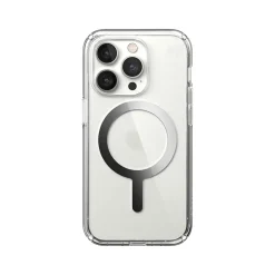 Speck Presidio Perfect-Clear MagSafe Clear/Silver Case for iPhone 14 Pro (150148-3080)