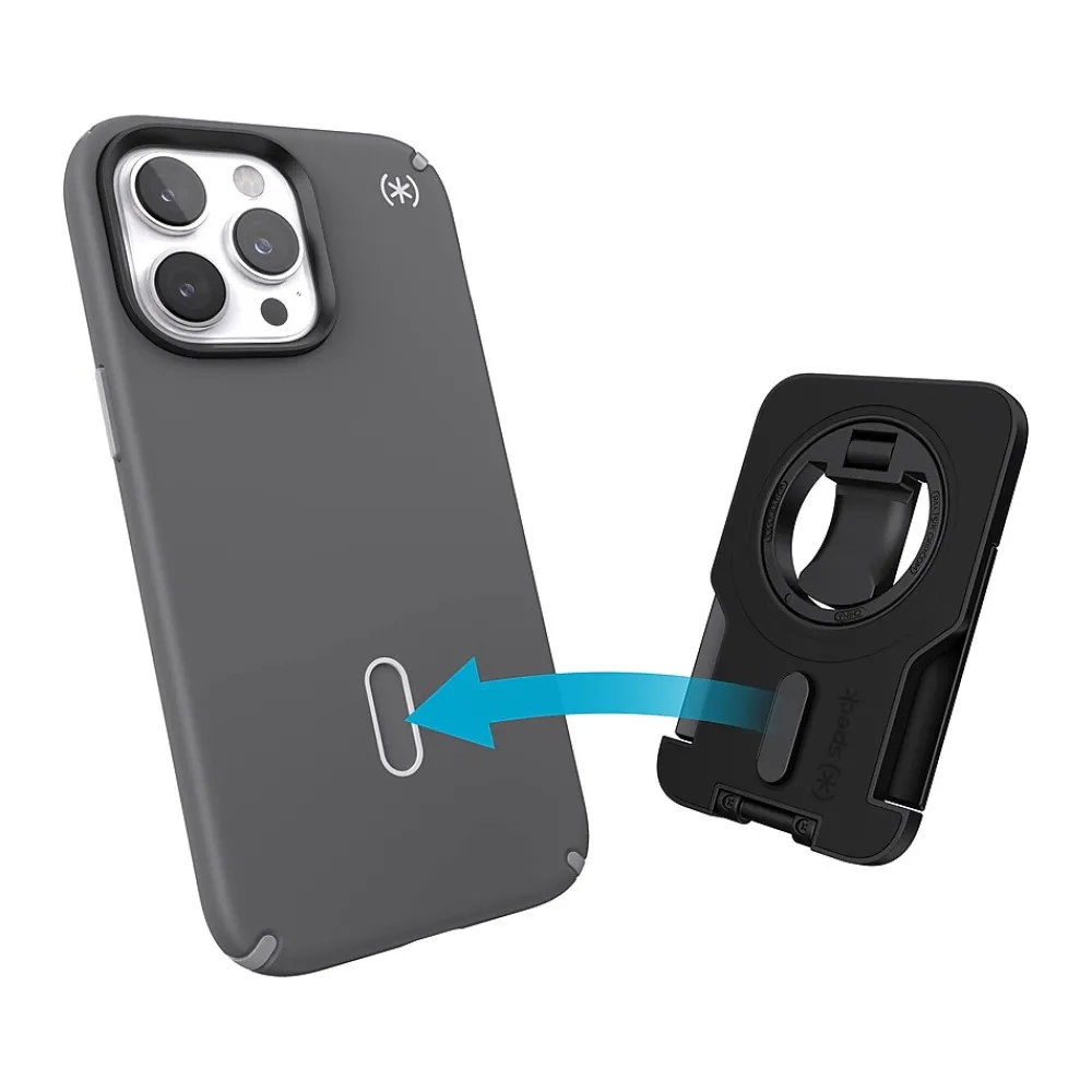StandyGrip for MagSafe Phone Hand Grip/Viewing Stand with ClockLock, Black (150424-1041)<Speck Hot