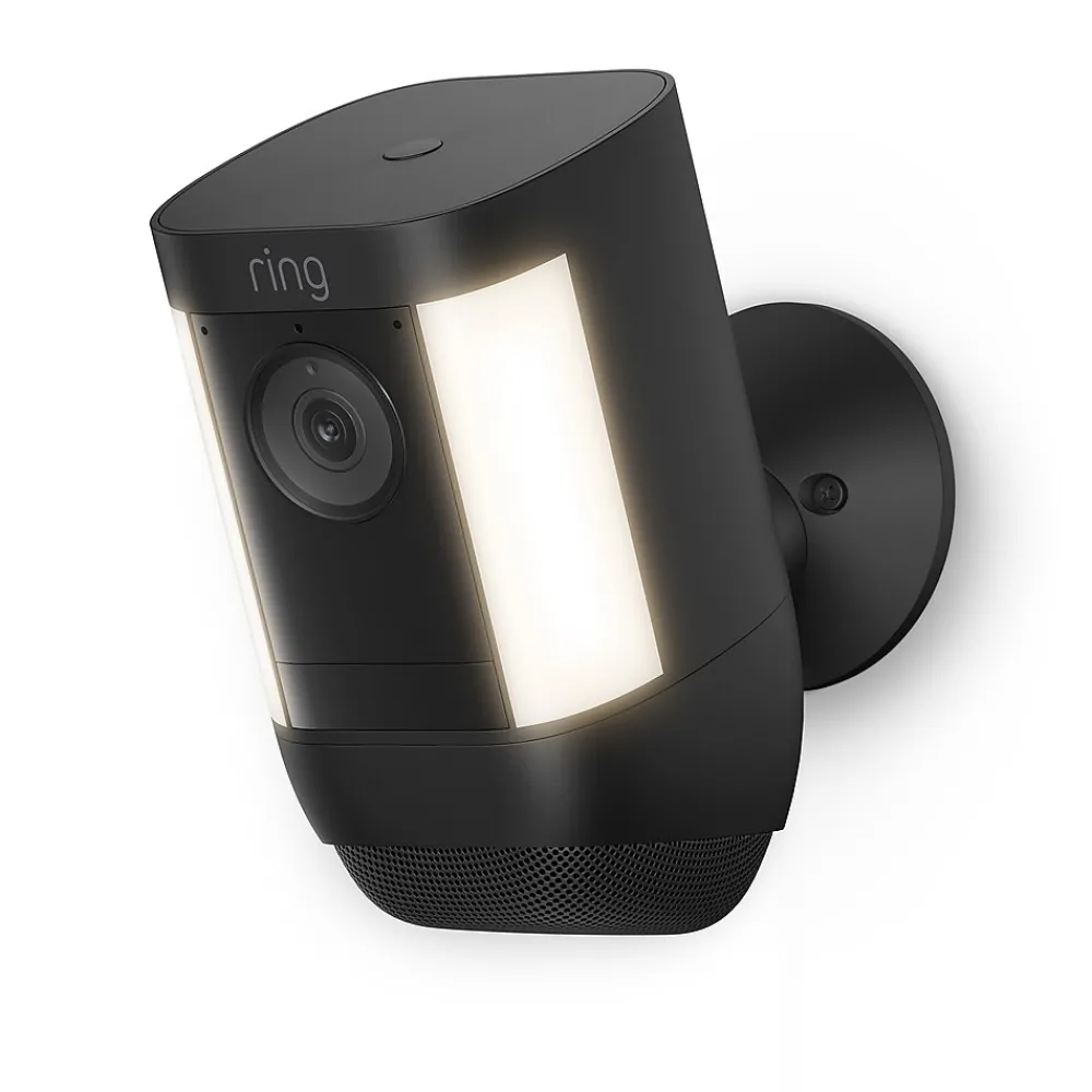 Ring Spotlight Cam Pro Wireless Security Camera, Black (B09DRHPRT6)