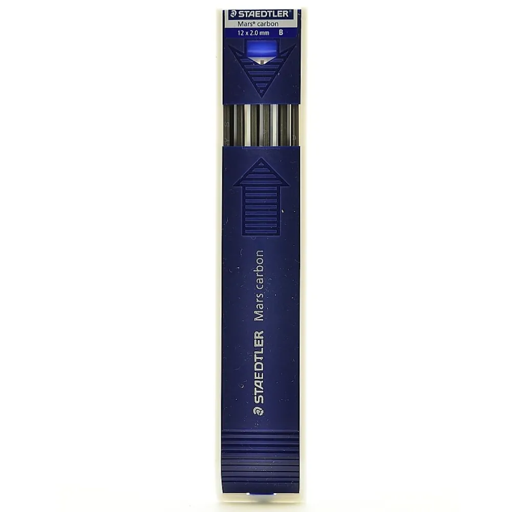 Pencils|Staedtler Mars Lumograph Lead Refill, 2mm, 12/Leads (82801)