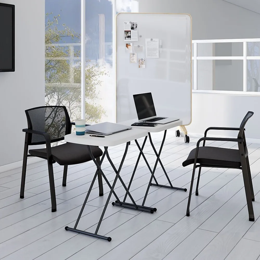 Folding Tables*Staples ® 25.5" x 17.8" Heavy Duty Folding Table, White (79143)