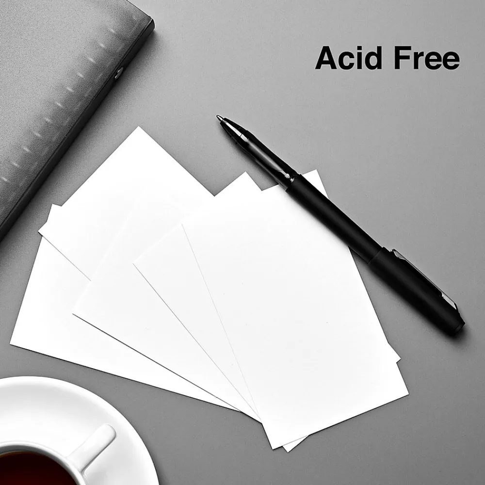 Index Cards*Staples 3" x 5" Index Cards, Blank, White, 500/Pack (TR51010)