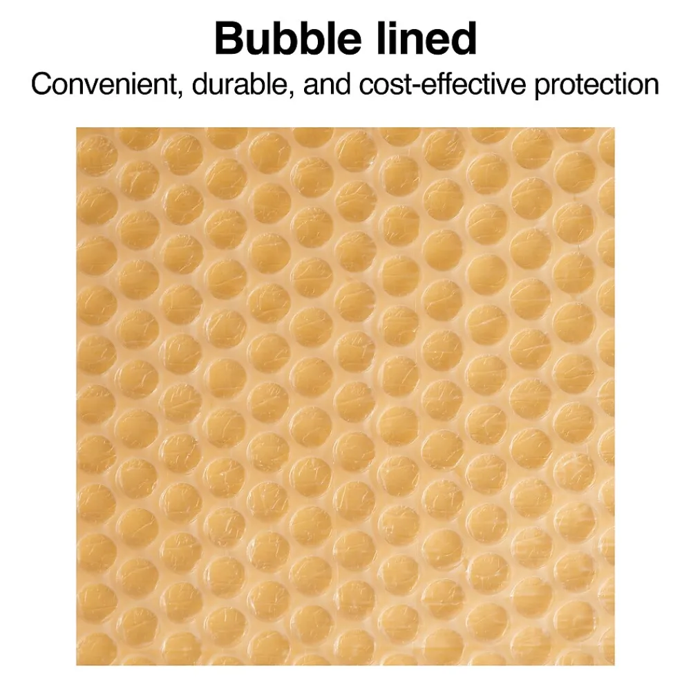 Discount Staples 7.88" x 10.75" Self-Sealing Bubble Mailer, #1, Kraft, 100/Pack (ST56642)