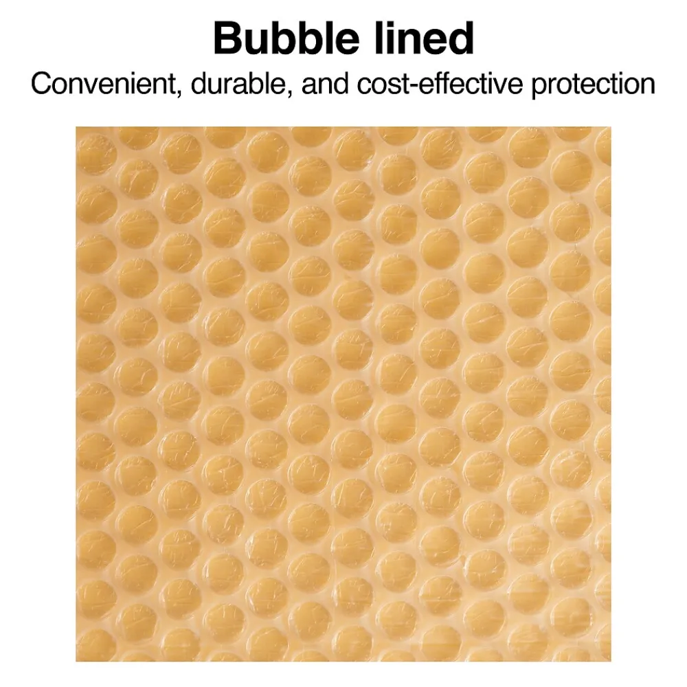 Discount Staples 9.25" x 11" Self-Sealing Bubble Mailer, #2, Kraft, 100/Carton (ST56581B)