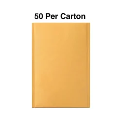 Staples 15" x 19" Self-Sealing Bubble Mailer, #7, Kraft, 50/Carton (ST56596)