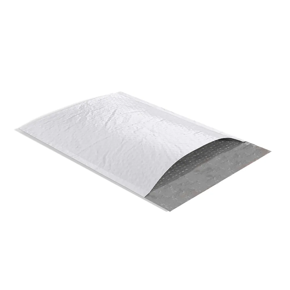 Sale Staples 9.25 x 11 Self-Sealing Bubble Mailer, #2, White, 100/Carton (ST56626)