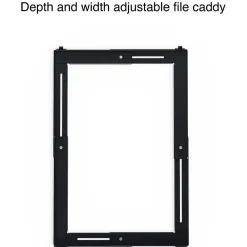File Cabinets*Staples Adjustable File Caddy, Letter/Legal, Black (ST52140-CC)