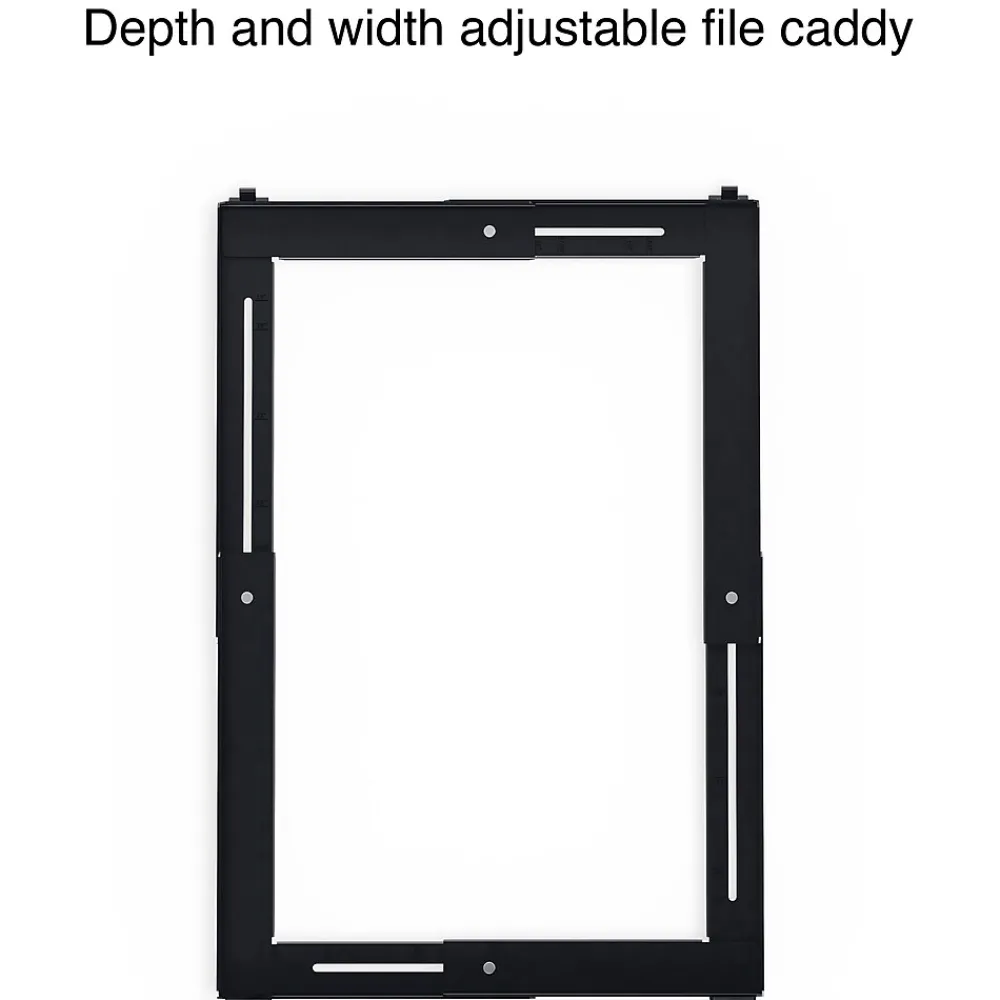 File Cabinets*Staples Adjustable File Caddy, Letter/Legal, Black (ST52140-CC)
