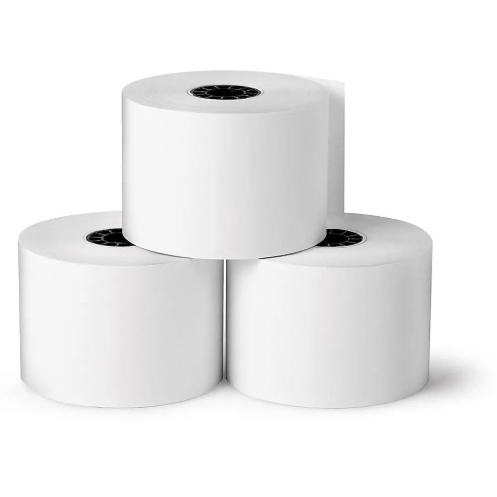 Pos Paper*Staples Bond Paper Rolls, 1 7/10" x 128', 10/Pack (18219-CC)
