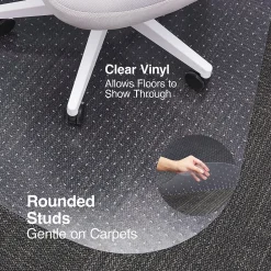 Chair Mats*Staples ® Carpet Chair Mat, Medium-Pile, Clear (28594)
