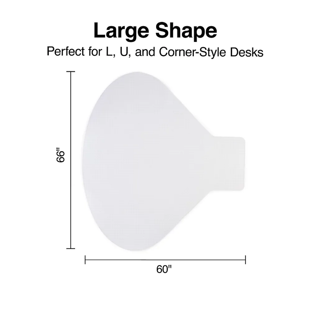 Chair Mats*Staples ® Carpet Chair Mat, Medium-Pile, Clear (20237-CC)