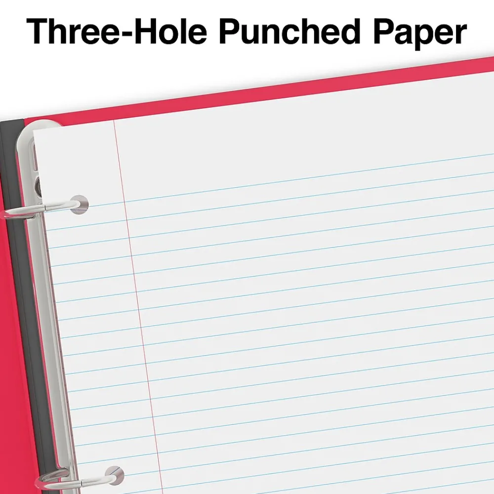 Filler Paper|Staples College Ruled Filler Paper, 8.5" x 11", White, 400 Sheets/Pack, 12 Packs/Carton (TR27521)