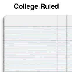 Composition Notebooks|Staples Composition Notebook, 7.5" x 9.75", College Ruled, 80 Sheets, (ST55082) Blue