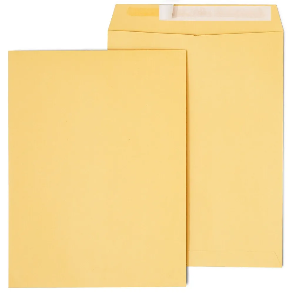 Online Staples EasyClose Self Seal #10 1/2 Kraft Catalog Envelope, 9" x 12", Brown, 250/Box (ST479888-CC)