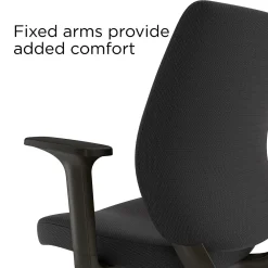 Office Chairs*Staples ® Essentials Ergonomic Fabric Swivel Task Chair, Black (UN59380)