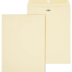 Hot Staples Extra-Heavyweight Clasp & Moistenable Glue Catalog Envelopes, 9"L x 12"H, Manila, 100/Box (121962/19276)