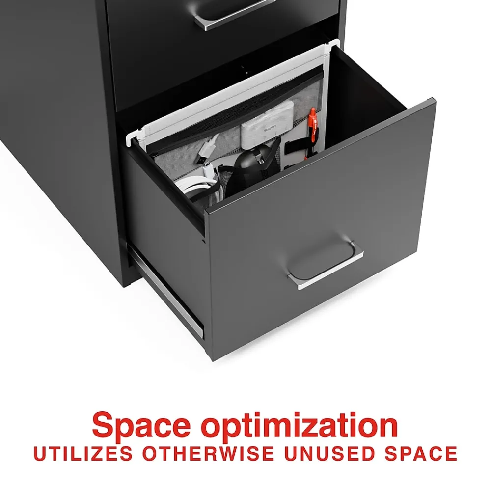 File Cabinets*Staples File Cabinet Tech Organizer, Gray/Black (TR62605)