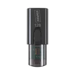 Staples 128GB USB 2.0 Type A Flash Drive, Black (27991)