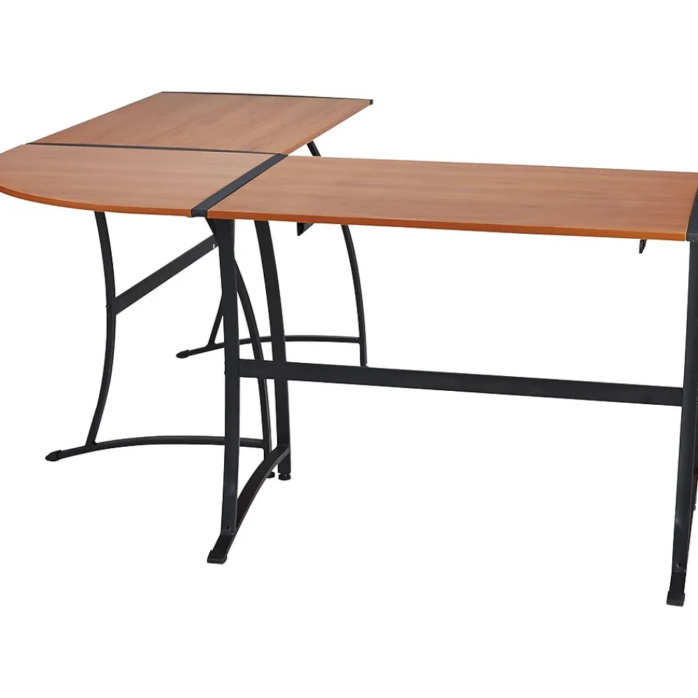 Corner Desks*Staples Gillespie 62" W L-Shaped Computer Desk, Sonoma Cherry (ST28189-CC)