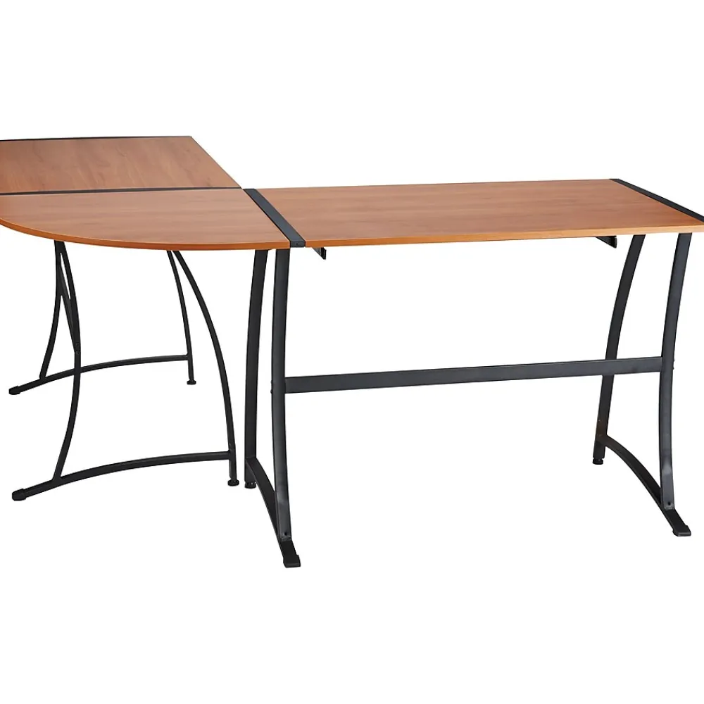 Corner Desks*Staples Gillespie 62" W L-Shaped Computer Desk, Sonoma Cherry (ST28189-CC)