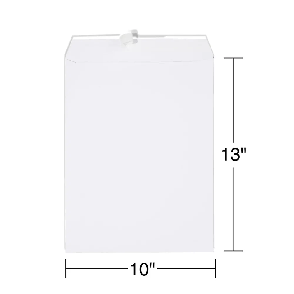 Discount Staples Gummed Catalog Envelopes, 10"L x 13"H, White, 100/Box (295840N)