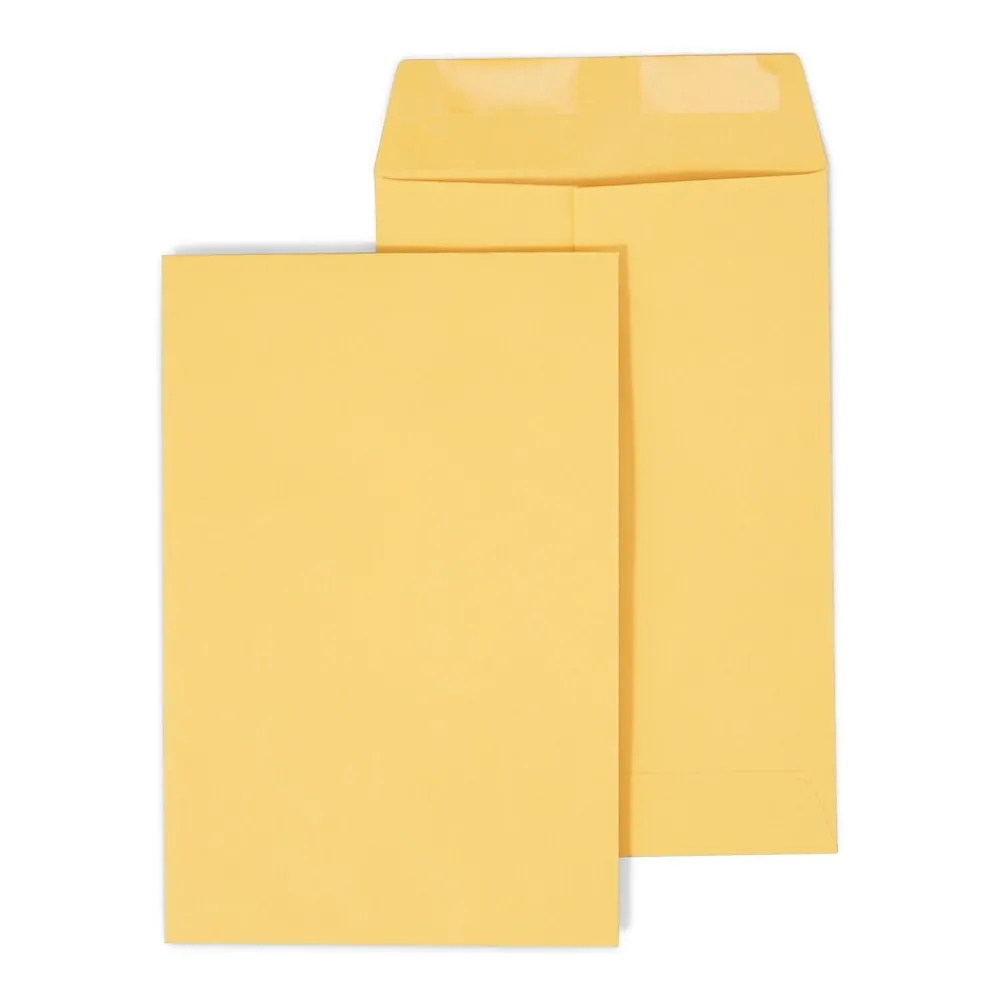 Clearance Staples Gummed Kraft Catalog Envelopes, 6" x 9", Brown, 500/Box (ST381944-CC)