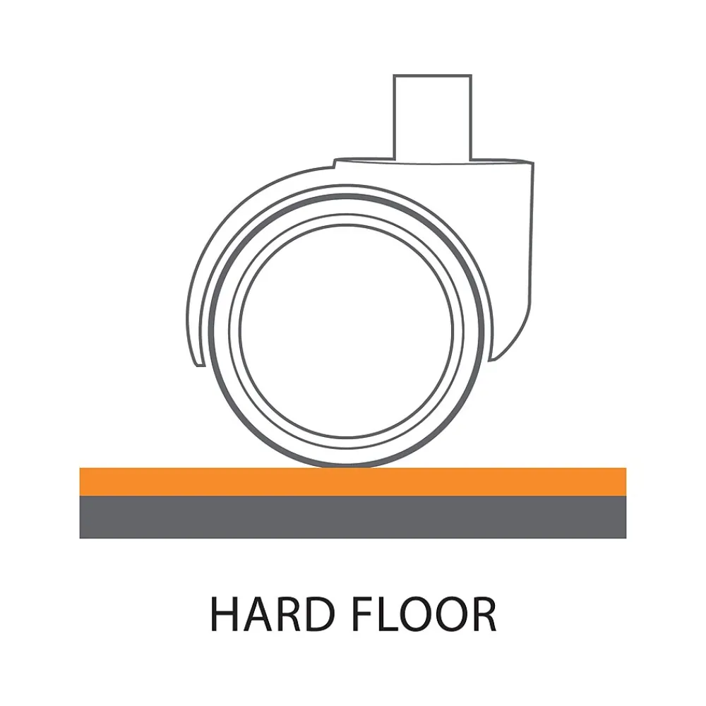 Chair Mats*Staples Hard Floor Chair Mat with Lip, 45" x 53", Clear Vinyl (22025-US)