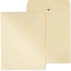 New Staples Heavyweight Clasp & Moistenable Glue Catalog Envelopes, 10"L x 13"H, Manila, 100/Box (122069/14207)