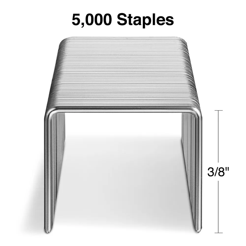 Staples|Staples High-Capacity , 3/8" Leg Length, 5000/Box (TR58093)