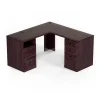 L-Desks*Staples Kendall Park 58.8"W L-Shaped Desk, Cherry (52493)