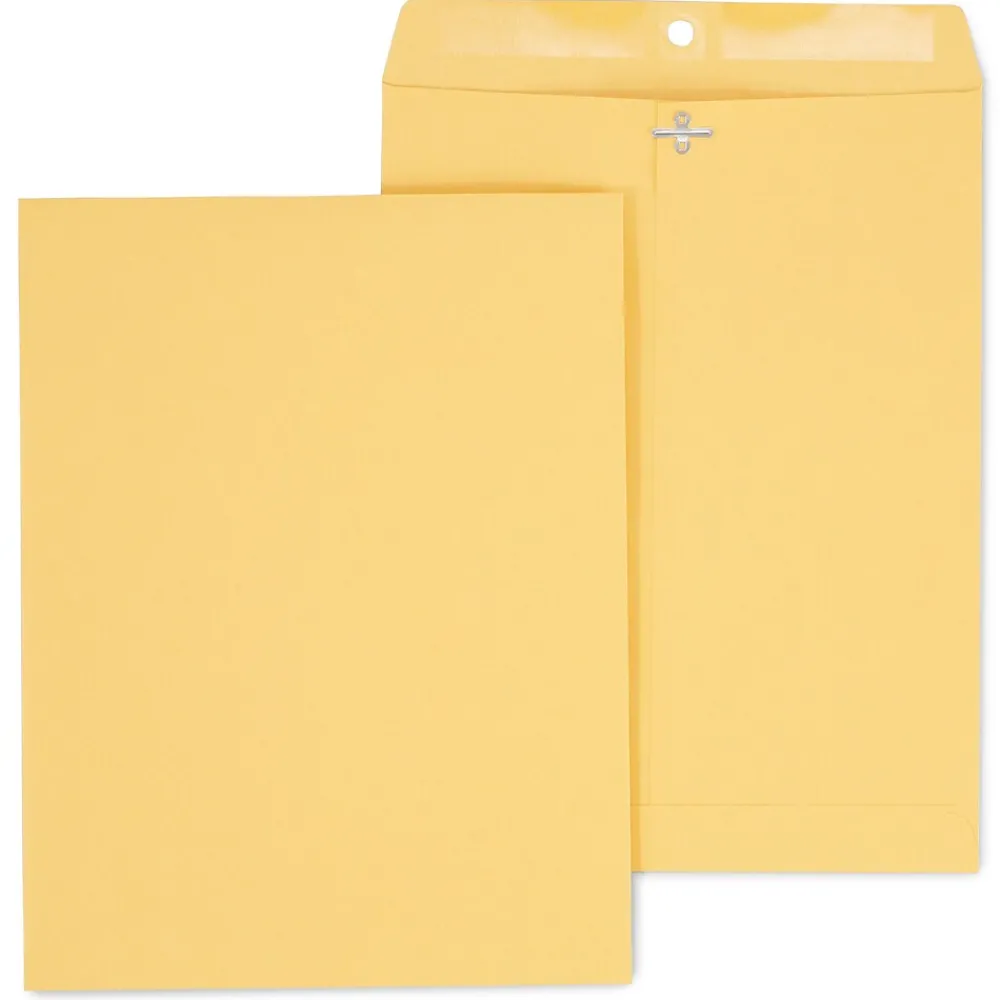 Discount Staples Kraft Clasp & Moistenable Glue Catalog Envelopes, 10" x 13", Brown, 100/Box (ST187039-CC)