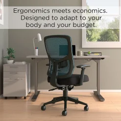 Ergonomic Chairs*Staples Kroy Ergonomic Fabric Swivel Task Chair, (UN59458) Blue