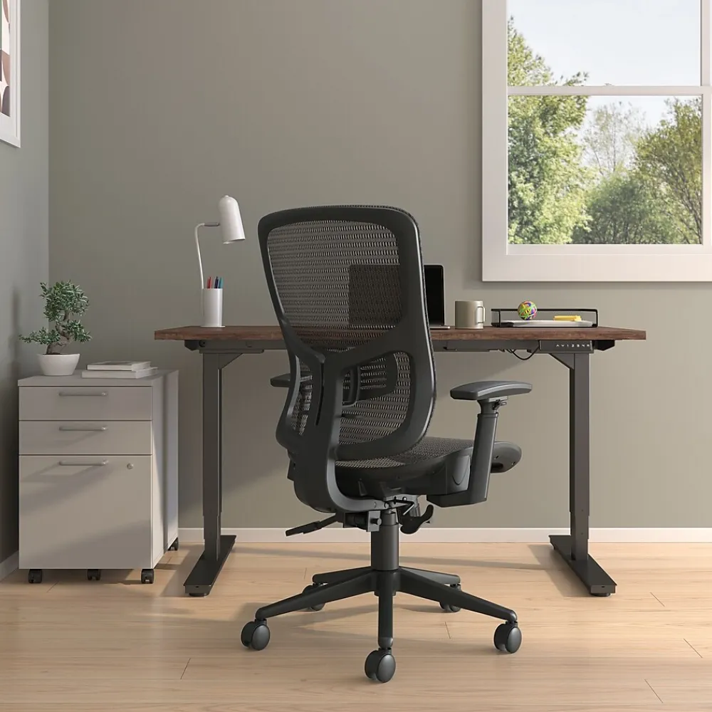 Office Chairs*Staples Kroy Ergonomic Mesh Swivel Task Chair, (UN59456) Black