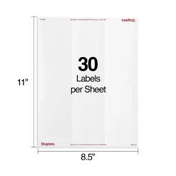 Best Staples Laser/Inkjet Address Labels, 1