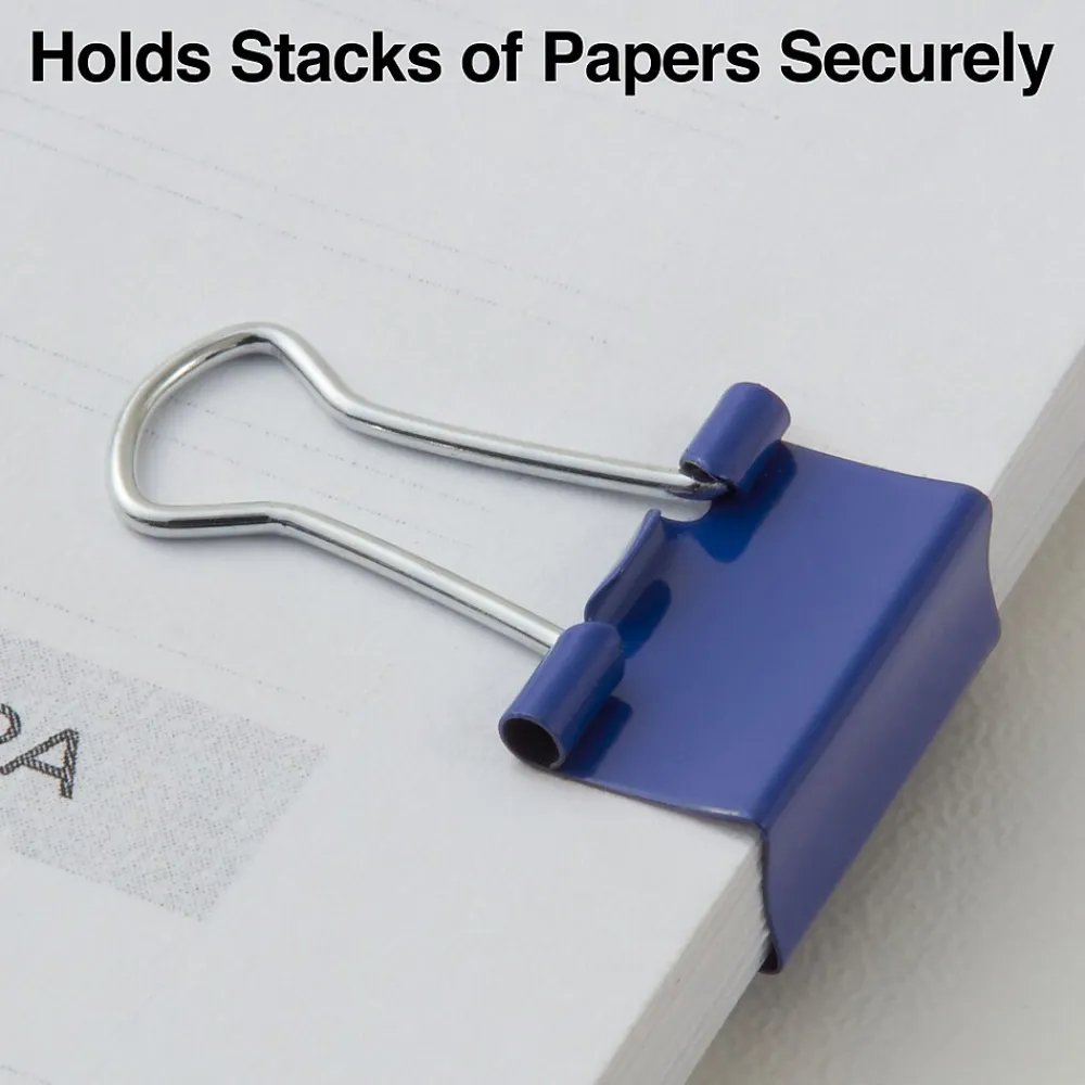 Clips & Fasteners|Staples Mini Binder Clips, 0.25" Capacity, Assorted Colors, 60 Clips/Pack (ST15347/15347)